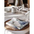thumbnail image 6 of Blue Pumpkins Fall Cloth Napkins Set of 4 Reusable Dinner Napkins, Thanksgiving Eucalyptus Leaves Cocktail Napkin Washable Table Napkins for Wedding/Holiday Party/Baby Shower 20"x20", 6 of 7