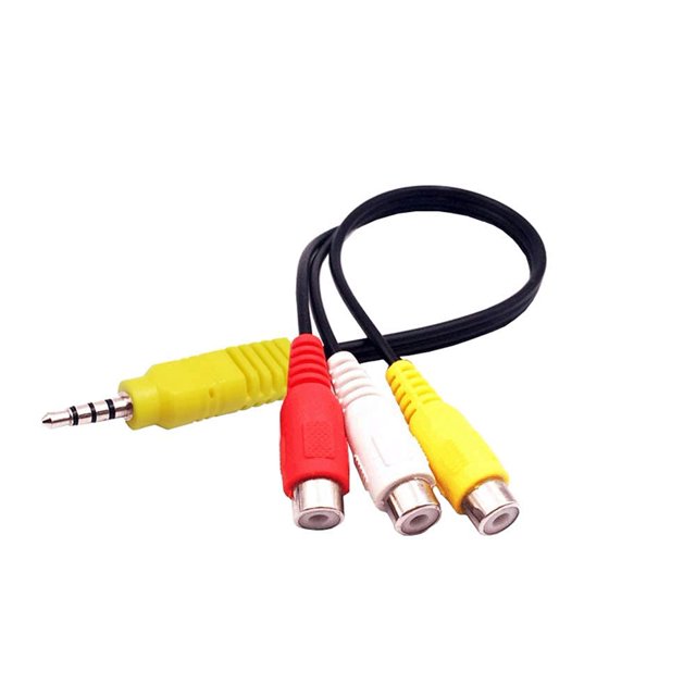 Reemplazo de cable adaptador de componente AV de video para TV TCL, adaptador de entrada AV de 3 RCA a 3.5 mm Namotu CZDZ-ST47