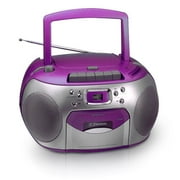 Emerson CD-Radio-Cassette Boombox, Purple