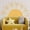 Orange, variant on Bohemian Arch Sunflower Wall Stickers in Morandi Colors - Removable Self-Adhesive Wallpaper for Living Room and Bedroom