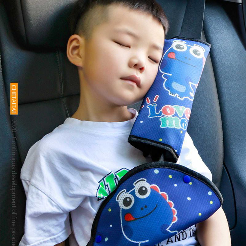 Blue Car Safety Belt Shoulder Pads Protector Cushion for Kids Baby Gift Inkach Seatbelt Pillow
