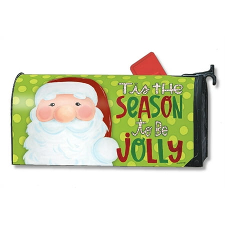 Mailboxes St Louis - Magnet Works Jolly St. Nick Magnetic Mailbox Wrap Cover