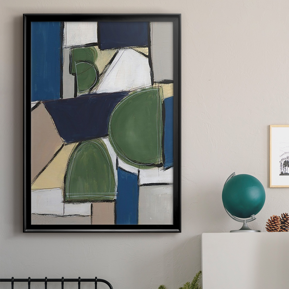 Spatial Mix II Premium Framed Print, in Gold, Black, or Silver - Ready to Hang