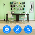 thumbnail image 3 of Premium Glass Chair Mat - For Home/Office for Carpet and Hardwood Floors, 3 of 7