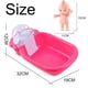 thumbnail image 2 of Bañera de para bebé con rociador, accesorio para muñecas, para muñecas de hasta 25 Bañera con muñeca Sunnimix Bañera de muñeca Reborn, 2 of 7