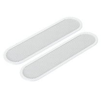 Uxcell Oval Ventilation Grille, Plastic Air Vent Cover Louvered Ventilation Cover Mesh Air Vent for Cabinet White