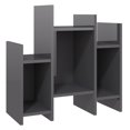 thumbnail image 2 of vidaXL Side Cabinet High Gloss Grey 60x26x60 cm Engineered Wood, 2 of 8