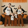 thumbnail image 4 of Halloween Pajama Set Long Sleeves and Pants Two-Piece Set Holiday Pajamas Cute Pumpkin Ghost Spider Skull Print Pajamas Pajamas Unisex Couple Outfit Family Pajamas,Toddler 7 years, 4 of 6