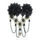 thumbnail image 1 of Horquillas para el pelo con rosas, borlas, flores, encaje, tocado, accesorios para el pelo de mujer, horquilla (negro), 1 of 7