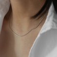 thumbnail image 6 of ievspot 1Pcs Snake Chain Necklace Women Thin Snake Bone Chain Choker Titanium Steel Simple Necklace Jewelry Gift, 6 of 8