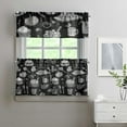 thumbnail image 2 of Kitchen Food Cooking Chef 3-Piece Kitchen Curtains Set Kitchen Curtains Sets with Valance for Windows Rod Pocket Machine Washable Kitchen Decor Decorations (54"x18"+2x27.5"x24"), 2 of 6
