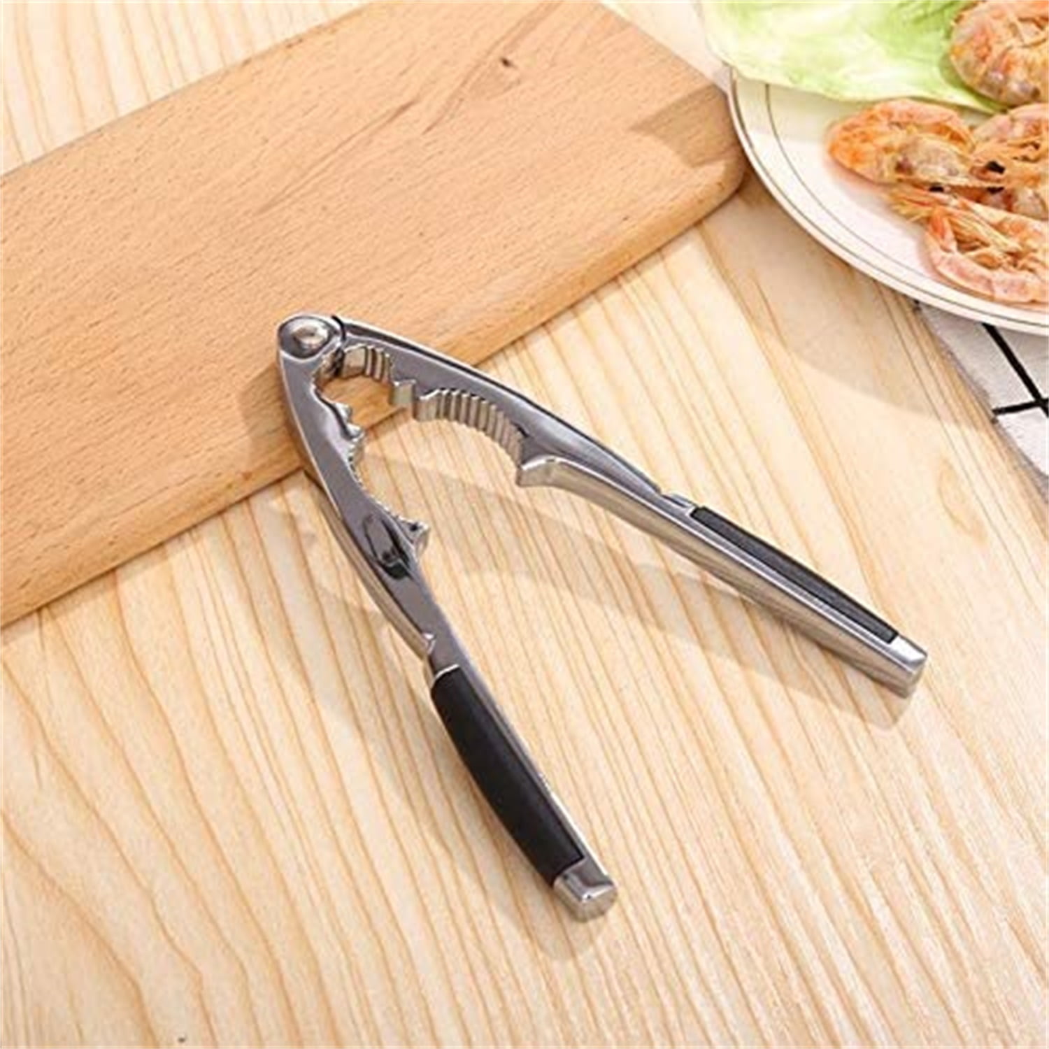Kepooman Portable Heavy Duty Walnut Opener Tool with Black Non-Slip Handle for Nut Crackers Kepooman Portable Heavy Duty Walnut Opener Tool with Black Non-Slip Handle for Nut Crackers