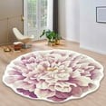 thumbnail image 5 of Fsqjgq Creative Carpet Area Rugs Half Circle Door Mat Heat Transfer 3D Shaped Flower Floor Mat Sofa Bedroom Living Room Carpet Pink, 5 of 6
