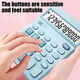 thumbnail image 4 of Calculadora de 12 dígitos con sensación de teclado mecánico simulado, fuente de alimentación dual solar y de batería, calculadora de oficina, calculadora de escritorio portátil con almohadilla antide, 4 of 6