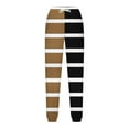 thumbnail image 6 of YUNAFFT Boys Girls Striped Print Joggers Elastic Waist Cuffed Ankles Drawstring Pockets Casual Streetwear Style, 6 of 7
