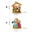 thumbnail image 5 of CIYISON Nativity Manger Scene Display Religious Figurines Christmas Resins Decoration, 5 of 20
