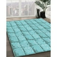 thumbnail image 3 of Ahgly Company Machine Washable Indoor Rectangle Transitional Macaw Blue Green Area Rugs, 5' x 7', 3 of 7