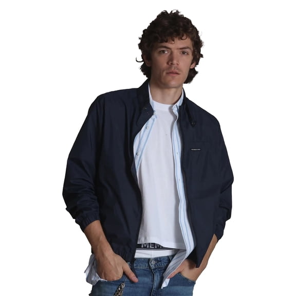Members Only Men's Packable Windbreaker Jacket - Navy - S