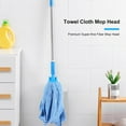 Koolleo 2pcs Microfiber Cloth Mop Refills Replacement Mop Head Cleaning