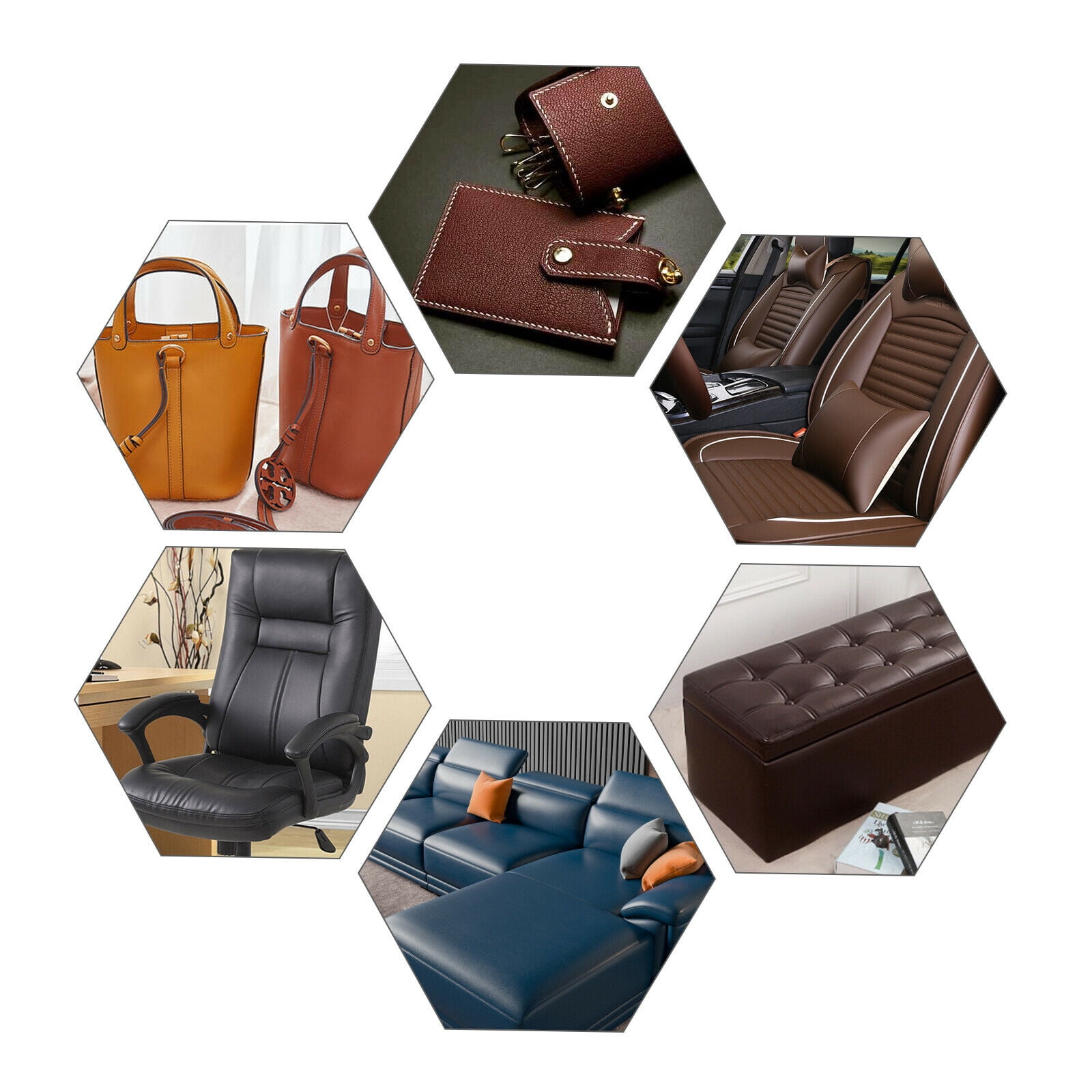 Upholstery Fabric PU Faux Leather for Sofa Chair Bed Car Seat Boat Seat Cover 53"W