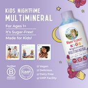 MaryRuth Organics Kids Liquid Nighttime Multimineral for Childrens Health, Berry Sherbet, Sugar Free, 15.22 fl oz