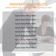 thumbnail image 2 of 7 Packs Replacement for T048 Ink Cartridge use for Epson Stylus Photo R200 R220 R300 R300M R320 R340 RX500 RX600 RX620 Printer (2BK/C/M/Y/LC/LM), 2 of 6