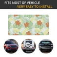 thumbnail image 5 of Zufioo Tropical Flowers Print Car Aluminum Front License Plate, 12x6 Inch Decorative Personalized Car License Plate Car Accessories, 5 of 8