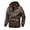 Coffee, variant on LYXSSBYX Winter Jackets for Men Clearance Men's Casual Motorcycle Clothes Quilted Warm Jacket Thickened Detachable Hooded Plus Size Jacket