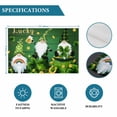thumbnail image 6 of St. Patrick's Day Placemats Set of 8, Green Gnomes Shamrock Gold Coin Wood Grain Placemats for Dining Table, Place Mats for Kitchen Tabletop, Waterproof Wipeable Dining Table Mats Set, 6 of 9
