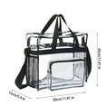 thumbnail image 3 of Ycandiee Clear Bag Stadium Approved, Travel Clear Tote Bags for Stadium Events Sports Concert Festival Work, 3 of 7