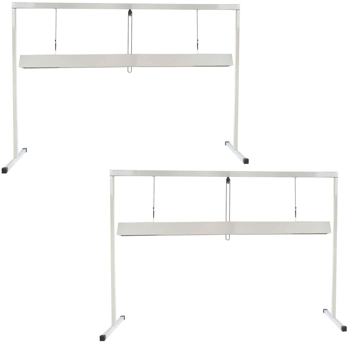 iPower 2Pack 54WX2 4 Feet 2Bulb T5 Fluorescent Light Stand Rack for