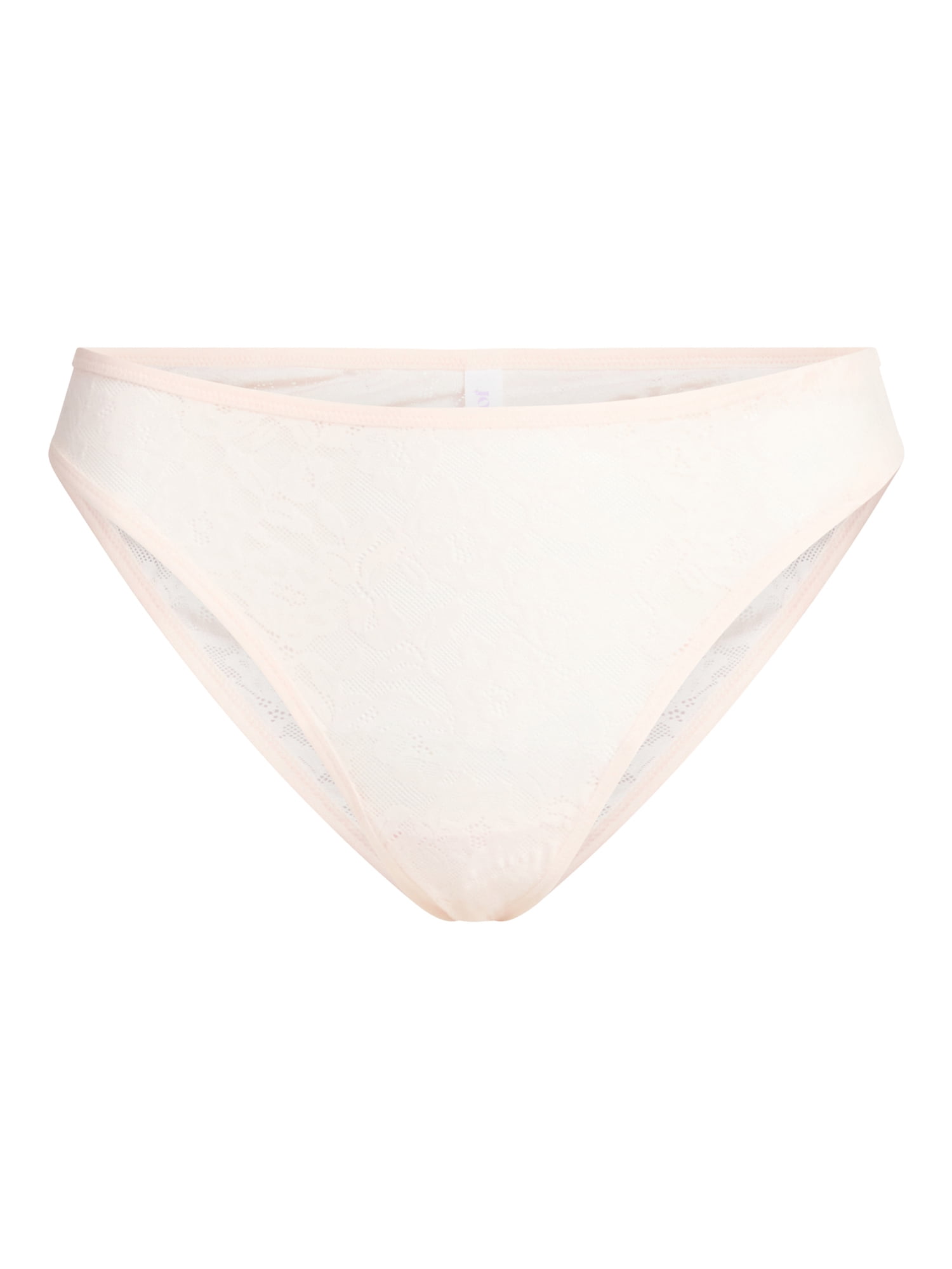 Joyspun Women's Soft Stretch Lace Thong Panties, 2-Pack, Sizes XS-3XL