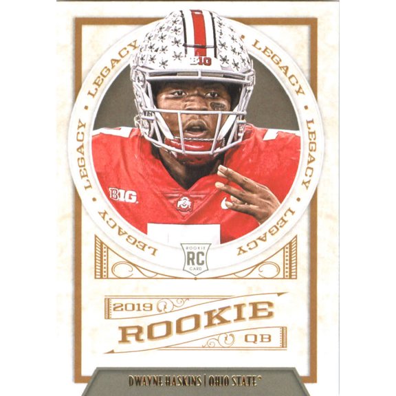 Collectible 2019 Panini Legacy #164 Dwayne Haskins RC Rookie Ohio State Buckeyes NFL Football Trading Card