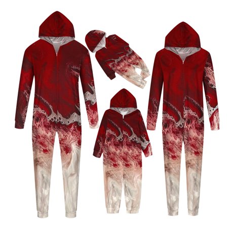 

Matching Christmas Pajamas Toddler Boys Girls Halloween Fashion Skeleton Print Long Sleeved Romper Family Parent-Child Wear Christmas Gifts