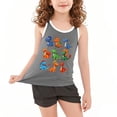 thumbnail image 4 of YABCSAZ Toddler Boys Girls Summer Outfits Sleeveless Tank Tops Loose Fit Active Tee Shirts Kids Casual T-Shirts Blouses Funny Cute Printed Shirts Tops Baby Clothes Size 14 T, 4 of 6
