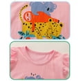 thumbnail image 5 of WIBACKER Little Girl Summer Short Sleeve T Shirt and Shorts Set Kids 2 Piece Summer Outfits - Animals, 5 of 7