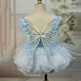 thumbnail image 4 of Moocorvic Girls Gymnastics Dance Dresses Sleeveless Ballet with Skirt Party Outfit Costume 3-4 Years,Blue, 4 of 8