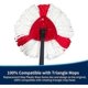 thumbnail image 5 of 2-pack Replacement Swivel Triangle Mop Head Cover Plastic Disc Housing Base Accessory, Suitable For O-cedar Easy Wring Mop. (2), 5 of 5