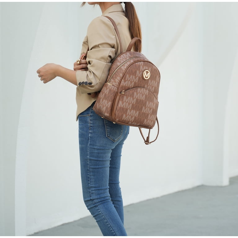 colored leather backpacks City Backpack | Padded Shoulder Straps Gifts For All easy access and lightweight Color:SAVANNAH (Pearl Gray Jacquard) Laptop Backpack Stylish Backpack