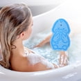 thumbnail image 2 of Unique Bargains 1 Pc Cartoon Bath Brush Body Scrubber for Bathroom 4.53"x2.76"x1.1" Sky Blue, 2 of 7