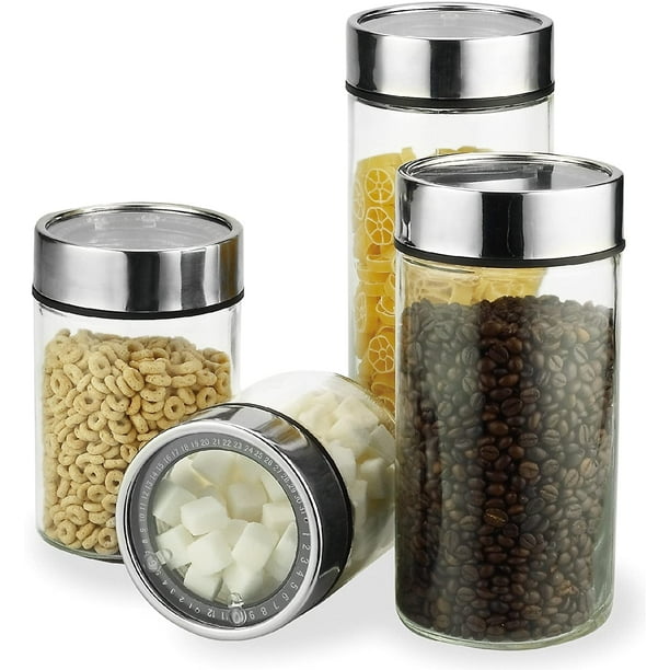 Fresh by Elemental Kitchen Round Glass Food Storage Container Set w
