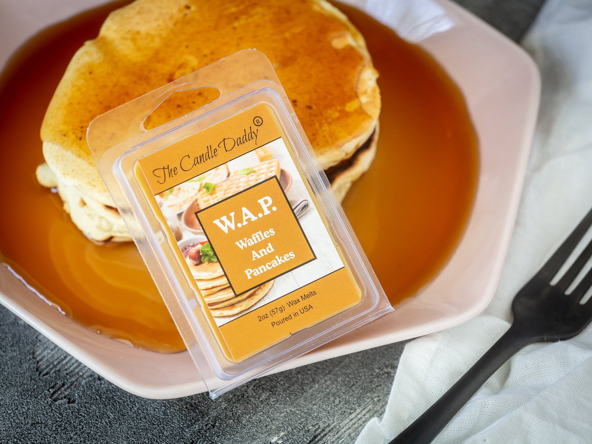 W A P Waffles And Pancakes Waffles And Pancakes With Syrup And Butter Scented Melt Maximum Scent Wax Cubes Melts 1 Pack 2 Ounces 6 Cubes Wap Walmart Com Walmart Com