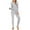 Gray#1, variant on Fengactive Thermal Underwear Set for Women Long Johns with Fleece Lined Long Sleeves Base Layer Set Top Bottom
