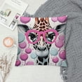 thumbnail image 2 of JEUXUS  Giraffe Pillow Covers , Giraffe Decor Throw Pillow Cases, Just a Girl Who Loves Giraffes Pillows Decorative Throw Pillows Cover, Giraffe Gifts for Women Kids Girls Sister, 2 of 5