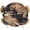 Black, variant on Retro Tiger Round Tablecloth 36-44 Inch Round Fitted Table Cloth with Elastic Edge, Black Wildlife Animals Vintage Waterproof Table Cover Protector for Outdoor Picnic Party Dining