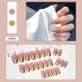 thumbnail image 1 of Parche de manicura False Nails HUOGUO, 24 unidades, con forma de ataúd largo, 1 of 4