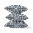 thumbnail image 2 of Blue Orange Cloverleaf Indoor Outdoor Throw Pillow, 2 of 4
