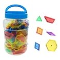 thumbnail image 1 of Mini Jar Set Sunnimix 140x Transparente Educativo Para Medición de Simetría de fracciones bloques clasificador de formas, 1 of 8