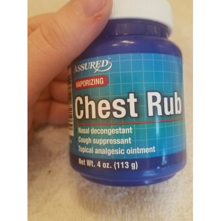 VAPORIZING CHEST RUB Decongestant Cough Suppressant Topical Ointment 4 (Best Over The Counter Decongestant For Chest Congestion)