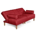 thumbnail image 4 of Sofá Cama De Lino Rojo Modelo Queen Makora Con Portavasos, 4 of 8